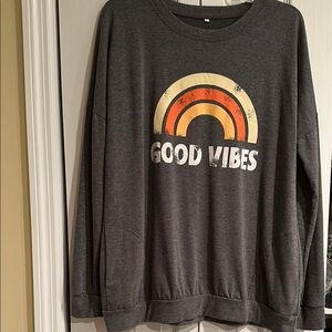 Long Sleeve Graphic Tee with Pockets